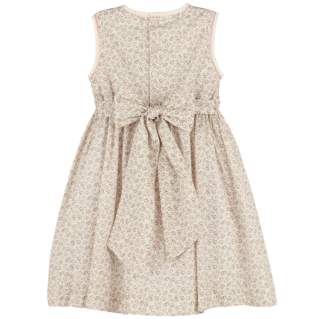 Smocked Pink Liberty Tea Roses Dress