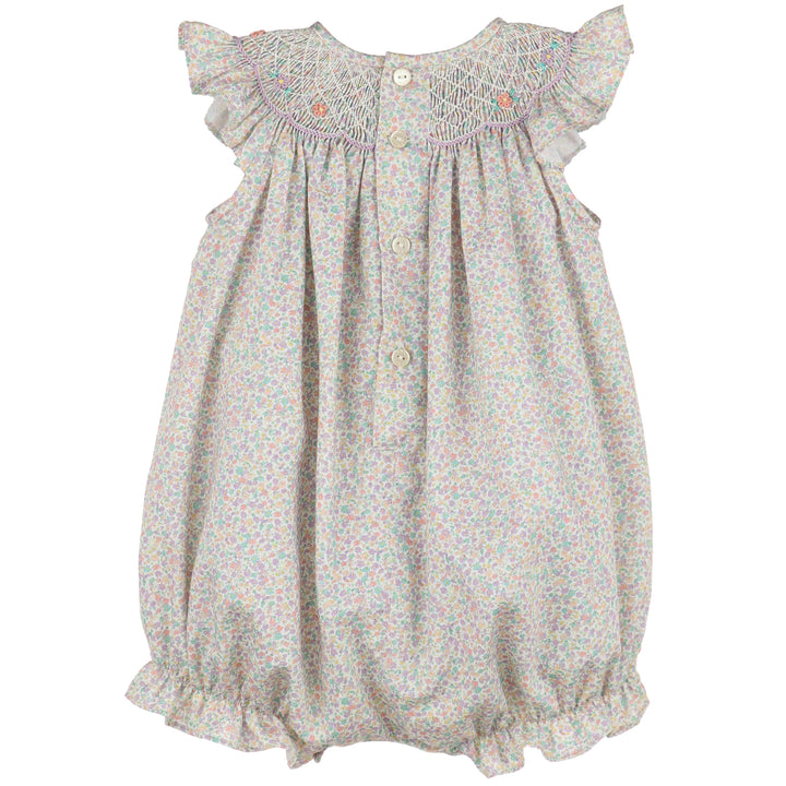 Lilac Floral Print Smock Bubble