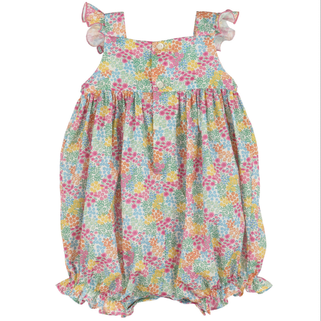 Orange Floral Jamboree Smock Bubble