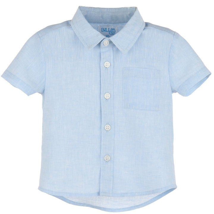Boy's Blue Button Down Shirt