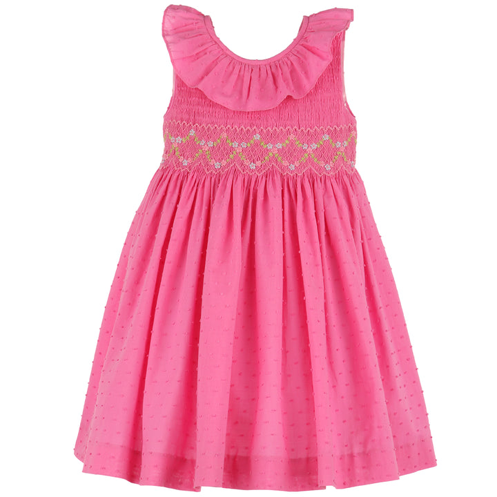 Fuchsia Classic Swiss Dot Dress