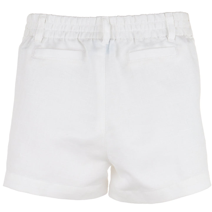 White Linen Shorts
