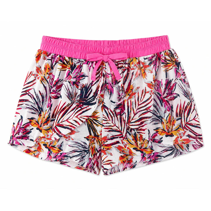 Hot Pink Hibiscus Floral Shorts