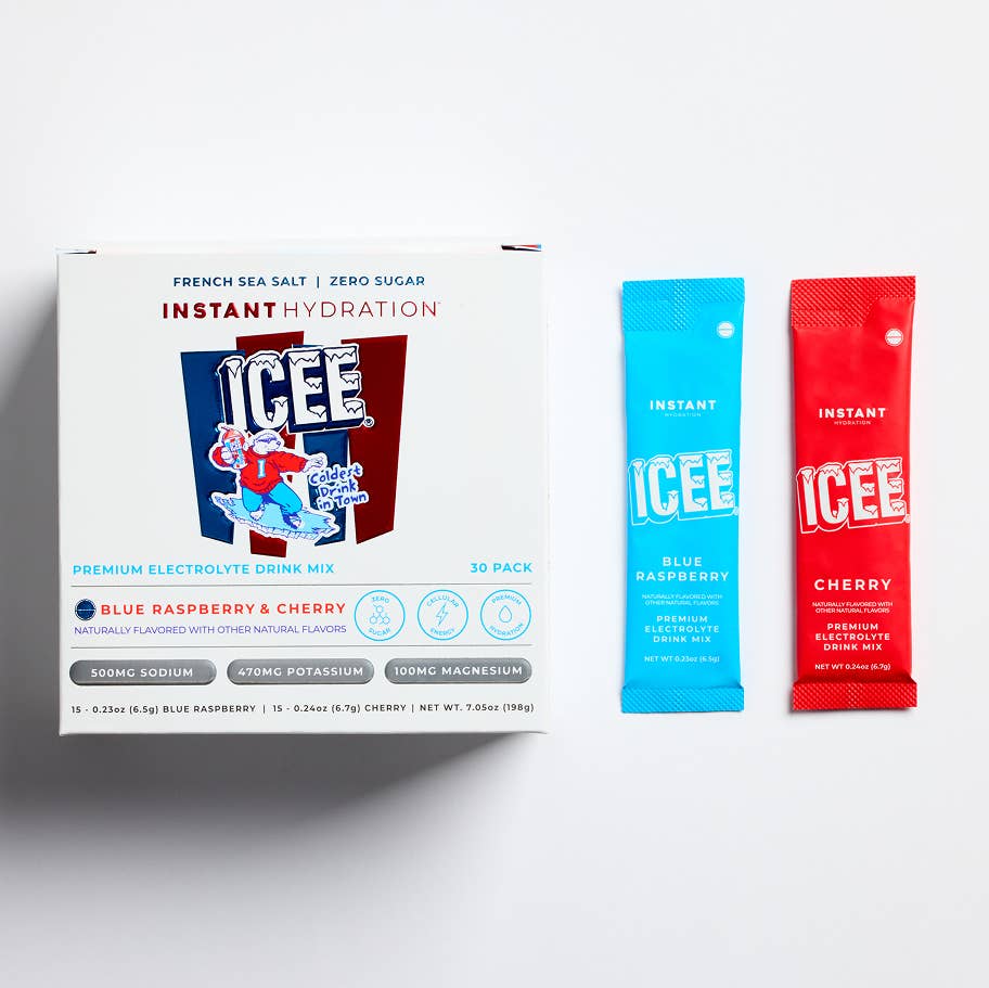 Instant Hydration Electrolyte Powder - ICEE Blue Raspberry & Cherry