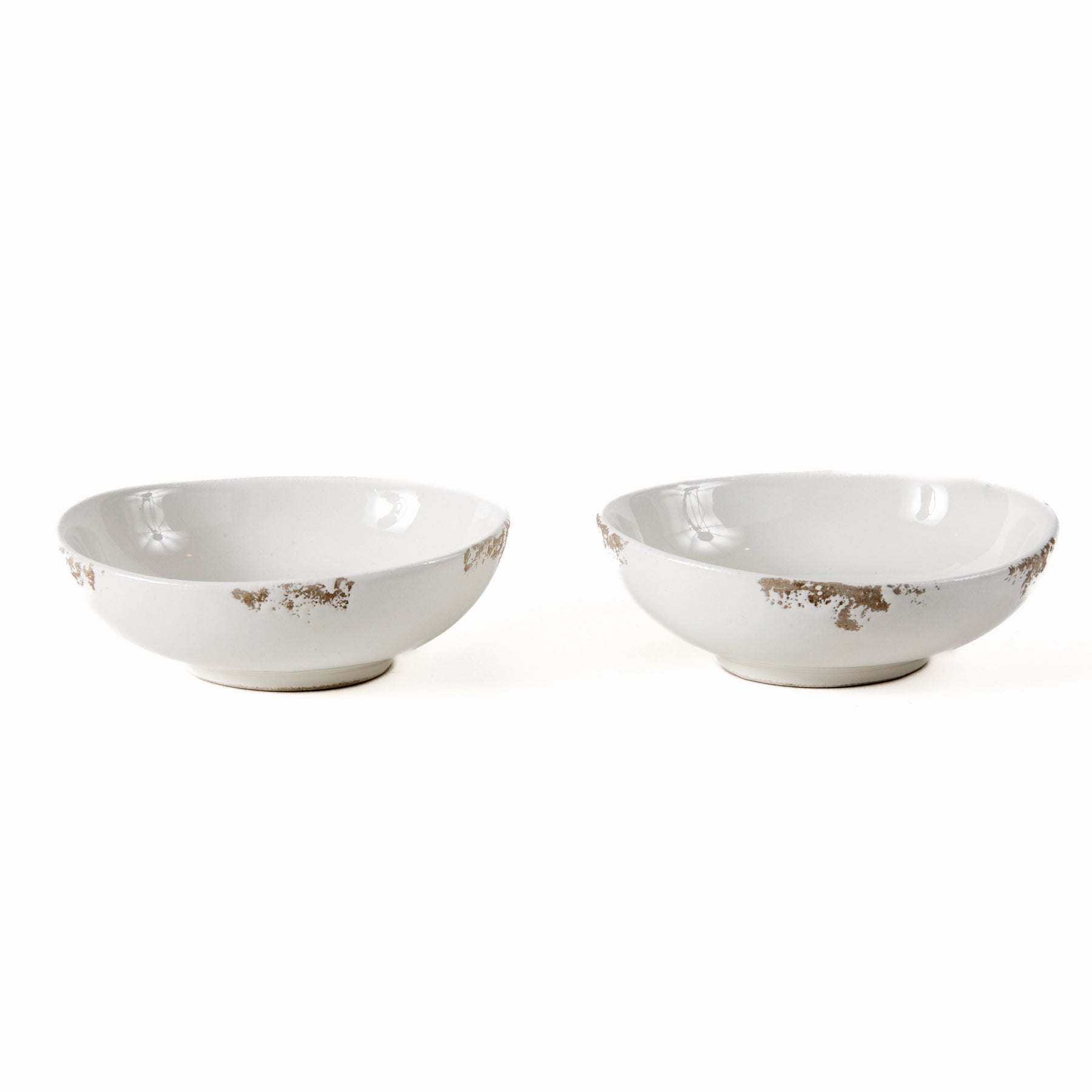 Scavo Off White Small Oval Bowl - Set of 2