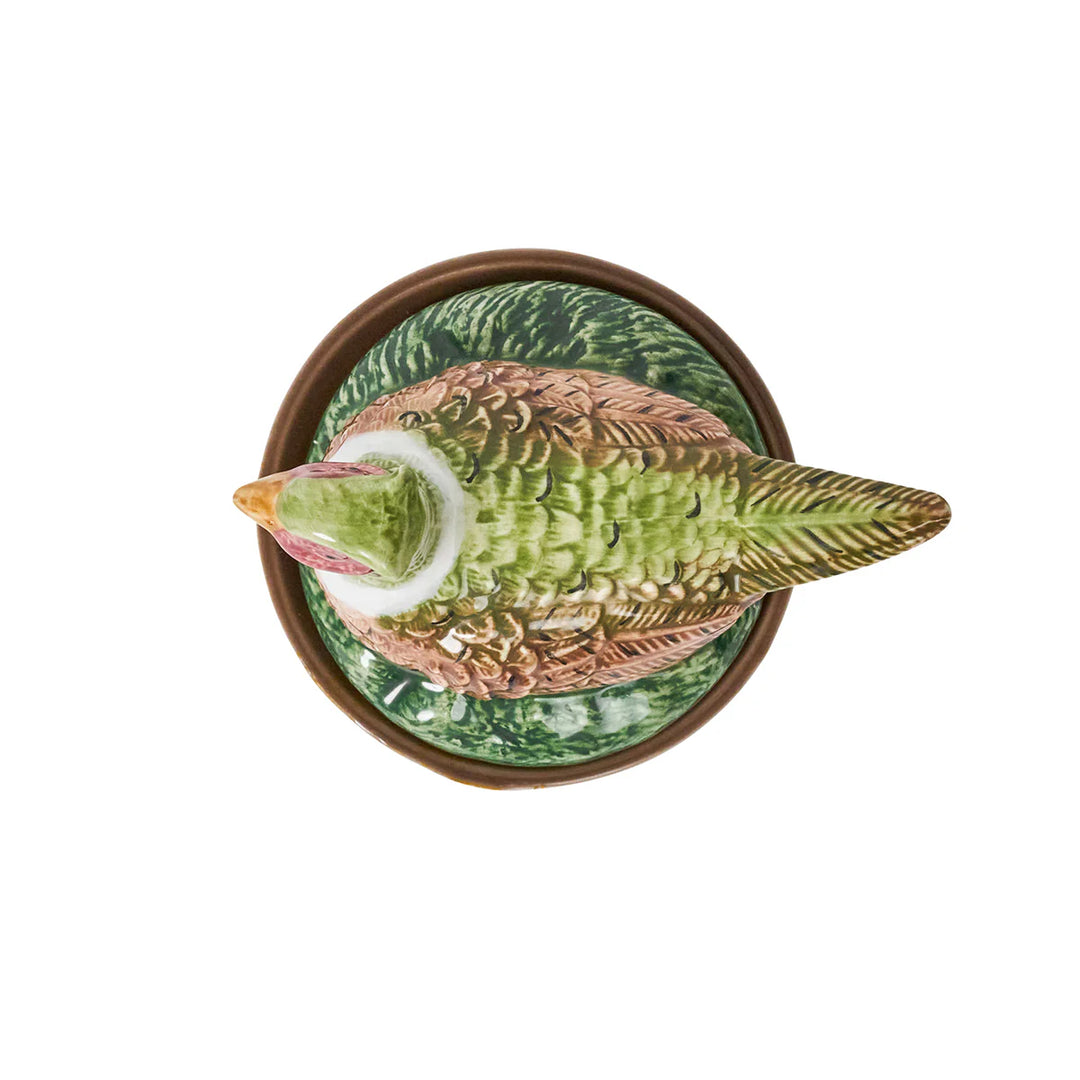 Forest Walk Pheasant Bowl with Lid - Multi