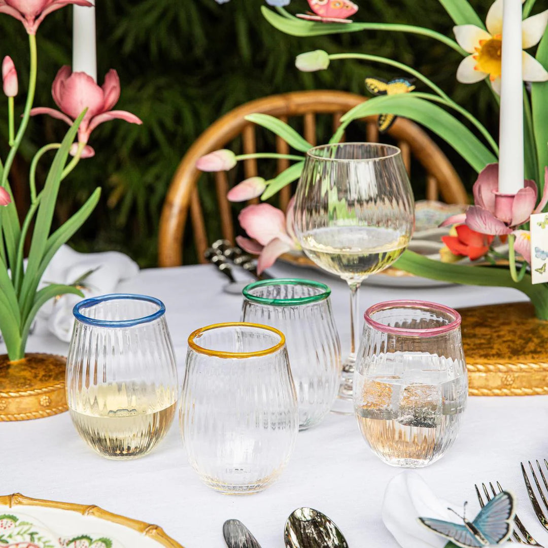 Nell Stemless Wine Glass - Watercress