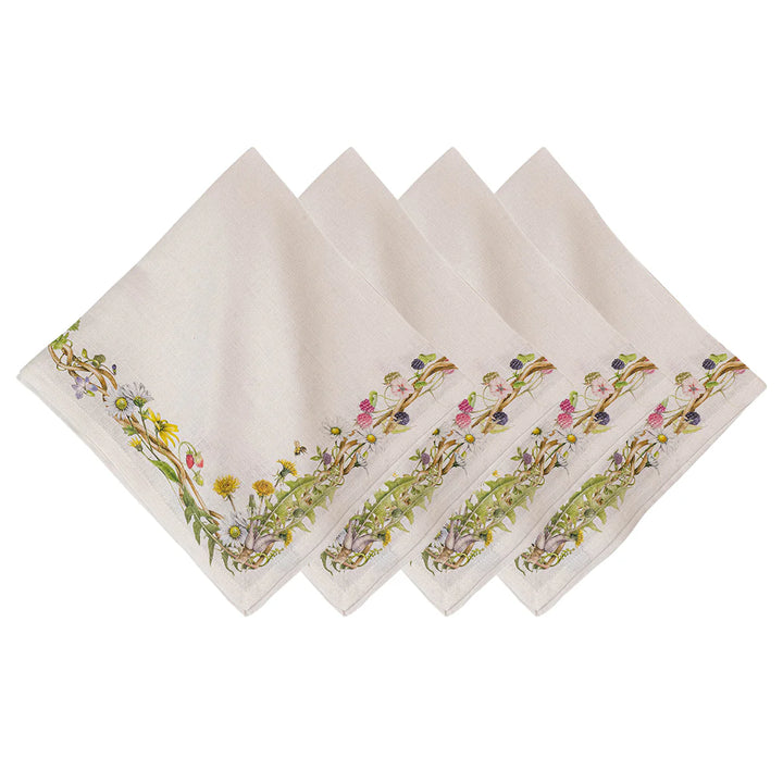 Meadow Walk Linen Napkin Set/4 - Multi