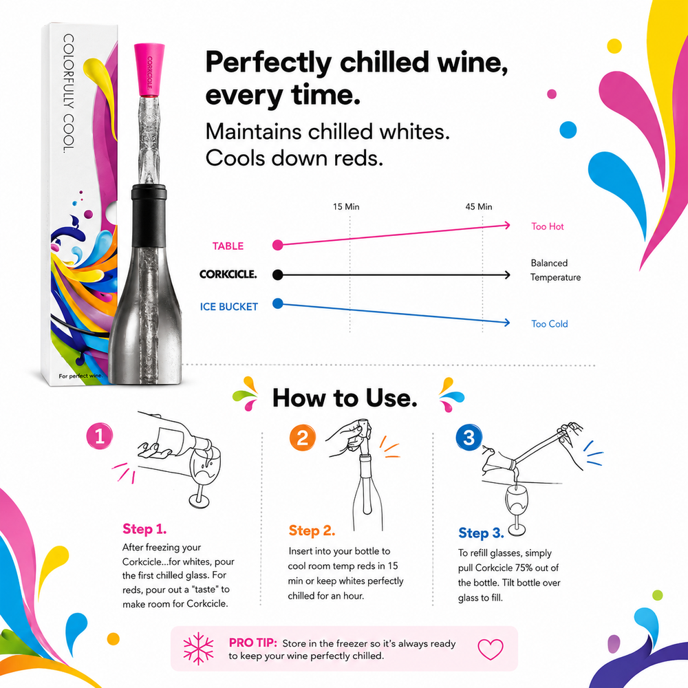 Corkcicle Color Wine Chiller
