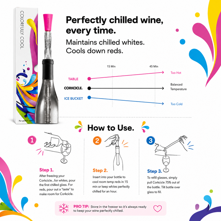 Corkcicle Color Wine Chiller