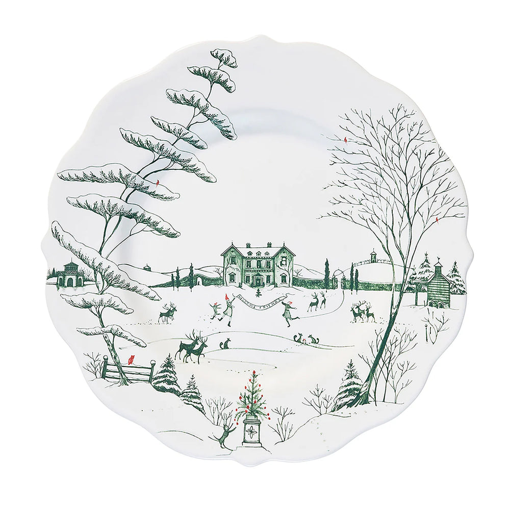 Country Estate Winter Frolic 16 pc Place Setting - Evergreen
