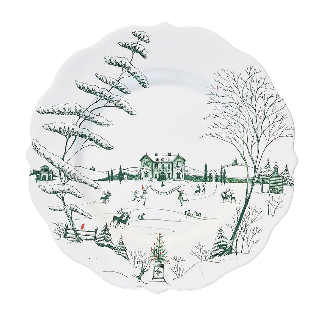 Country Estate Winter Frolic 16 pc Place Setting - Evergreen