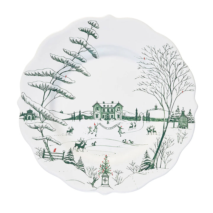 Country Estate Winter Frolic 16 pc Place Setting - Evergreen