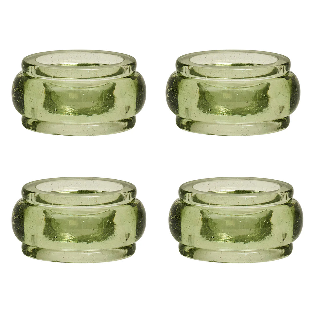 Provence Napkin Ring Set/4 - Basil