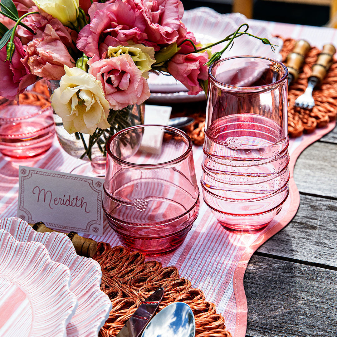 Amalia Acrylic Small Tumbler Set/4 - Coral