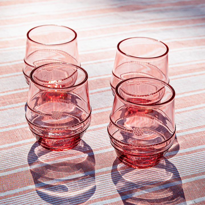 Amalia Acrylic Small Tumbler Set/4 - Coral