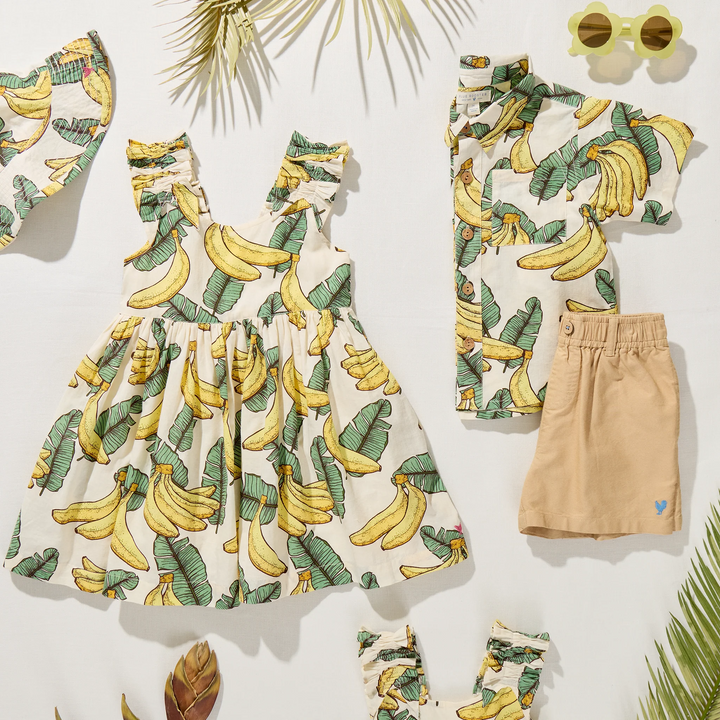 Baby Boys Jack Shirt - Banana Leaves
