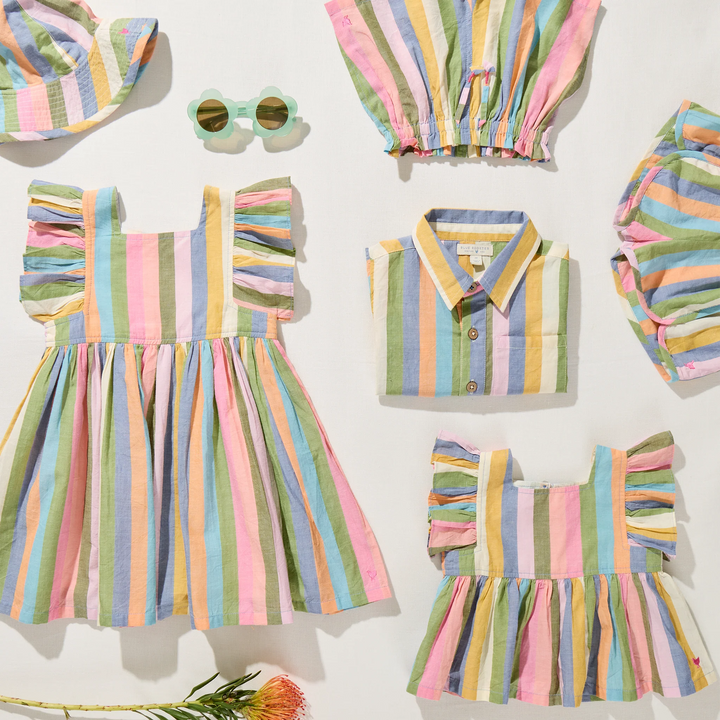 Baby Girls Elsie 2-PC Set - Parade Stripe