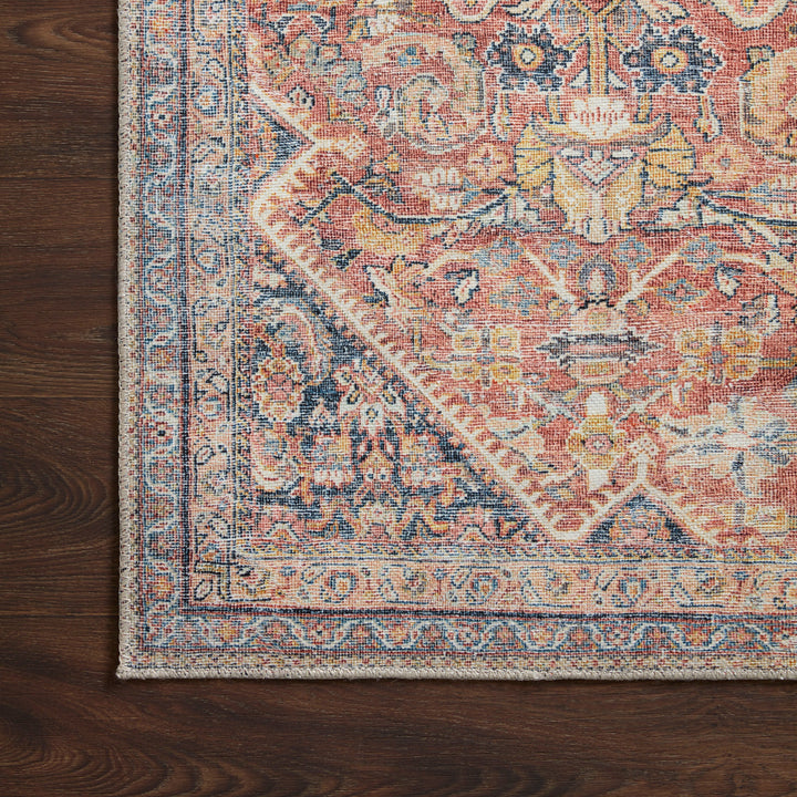 Adrian Rust/Denim Area Rug