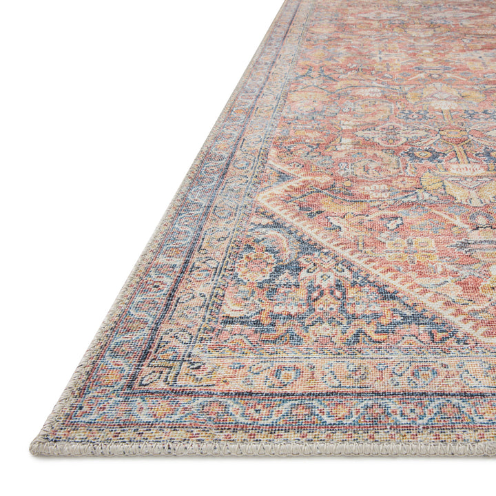 Adrian Rust/Denim Area Rug