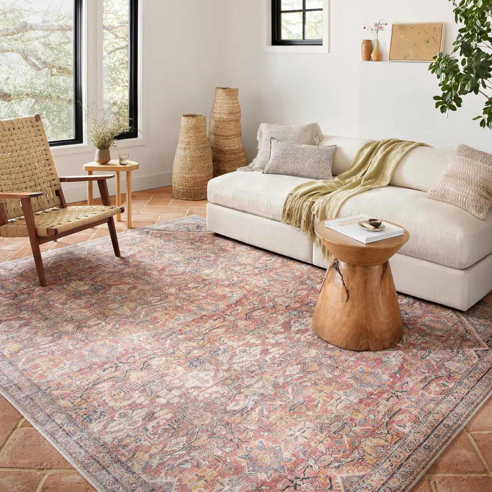 Adrian Rust/Denim Area Rug