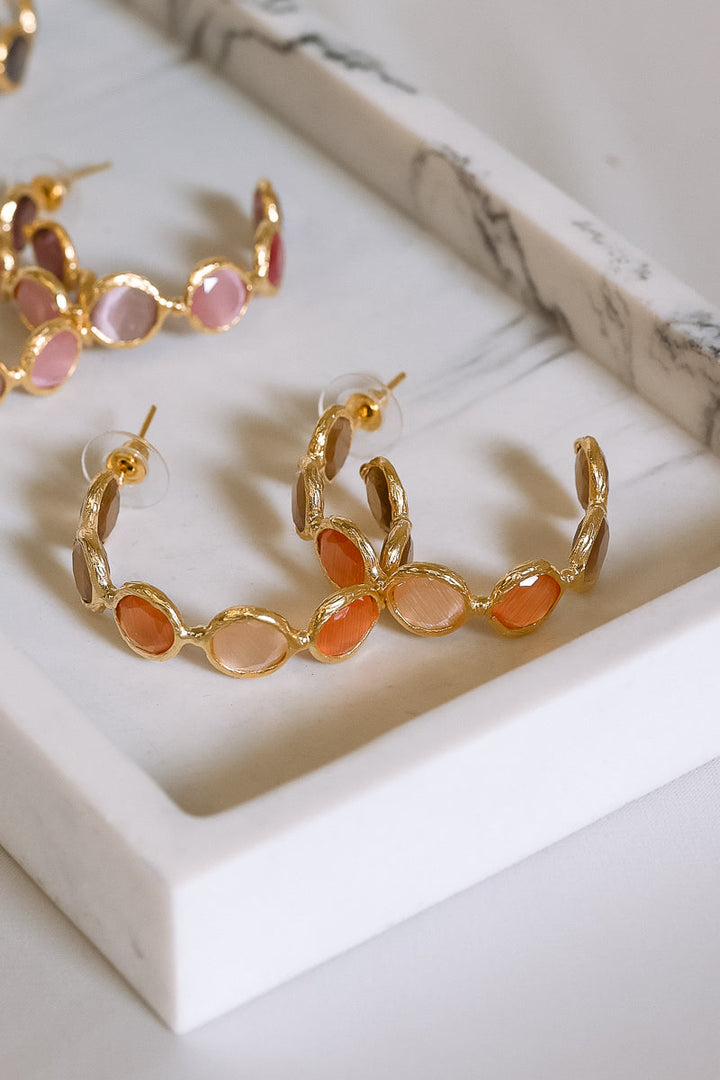 Orange Earrings by Averie