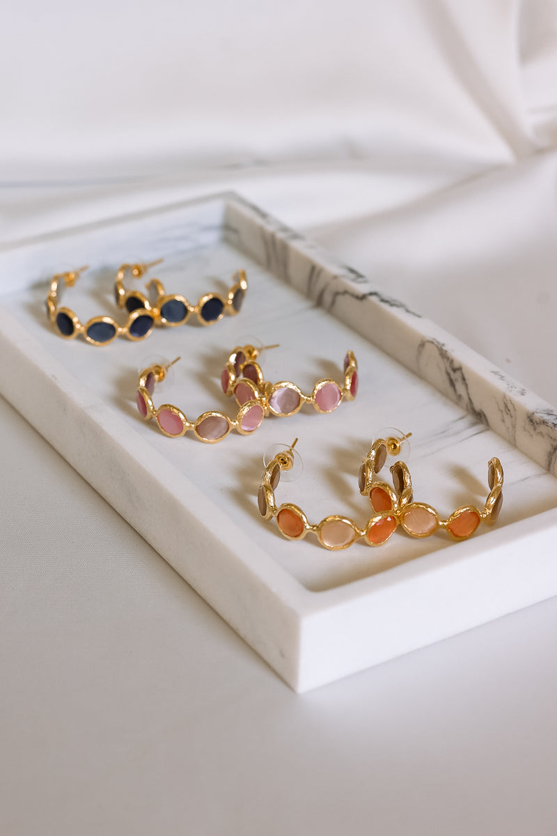 Orange Earrings by Averie