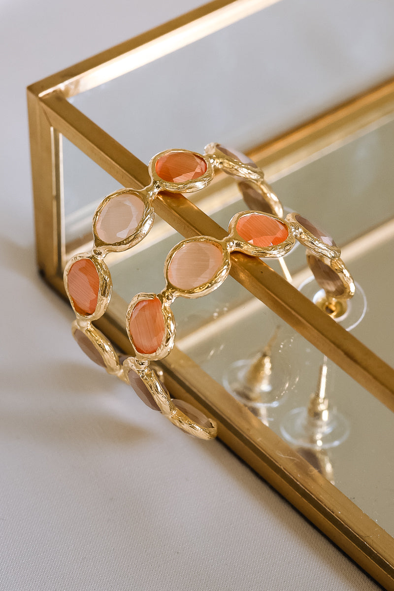 Orange Earrings by Averie