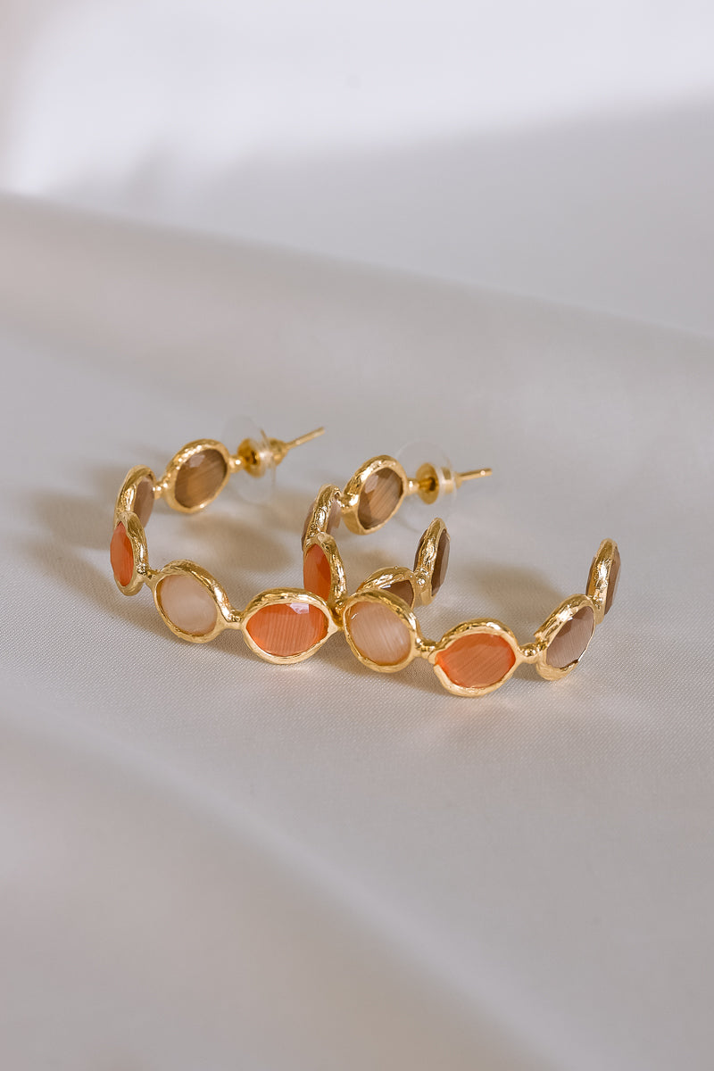Orange Earrings by Averie