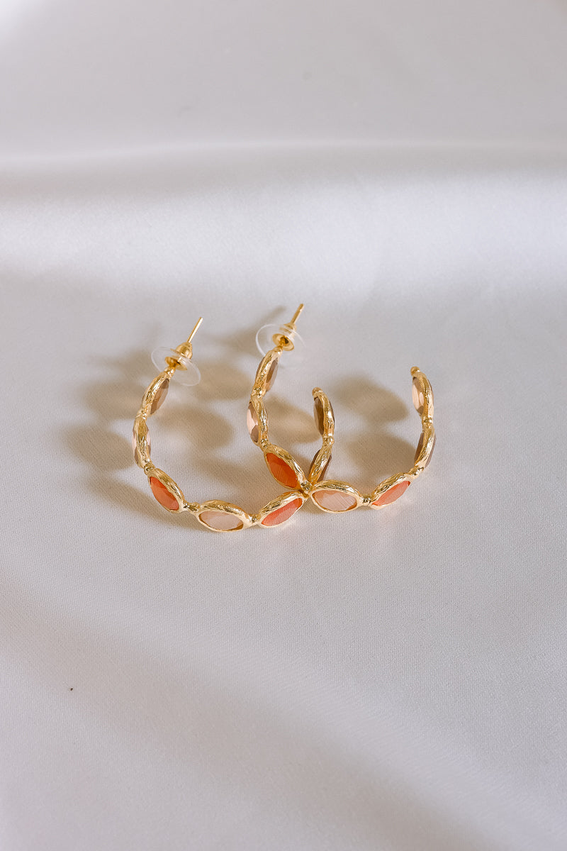 Orange Earrings by Averie