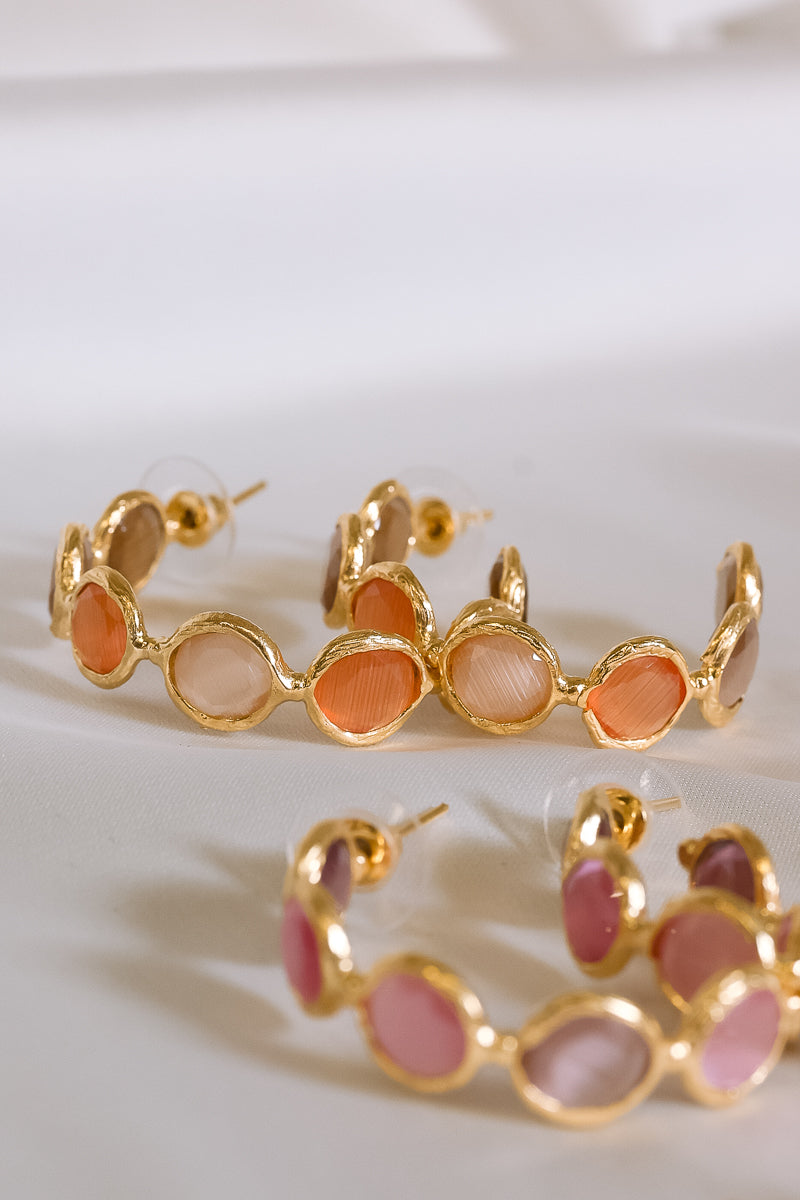 Orange Earrings by Averie