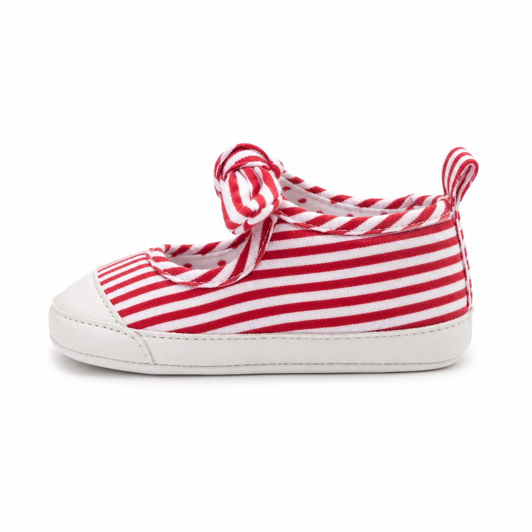 Red &amp; White Striped Shoes