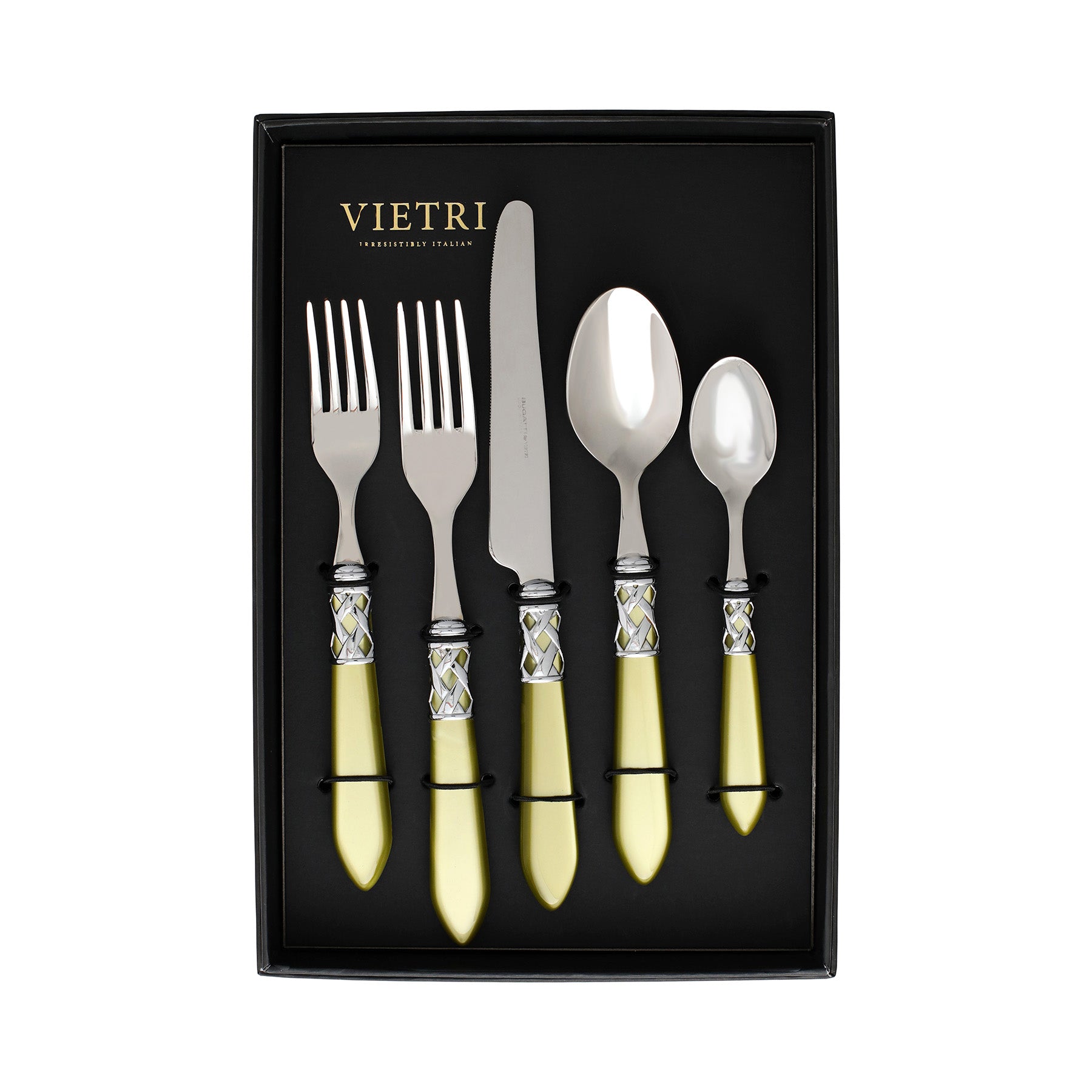 Aladdin Chartreuse Five-Piece Place Setting