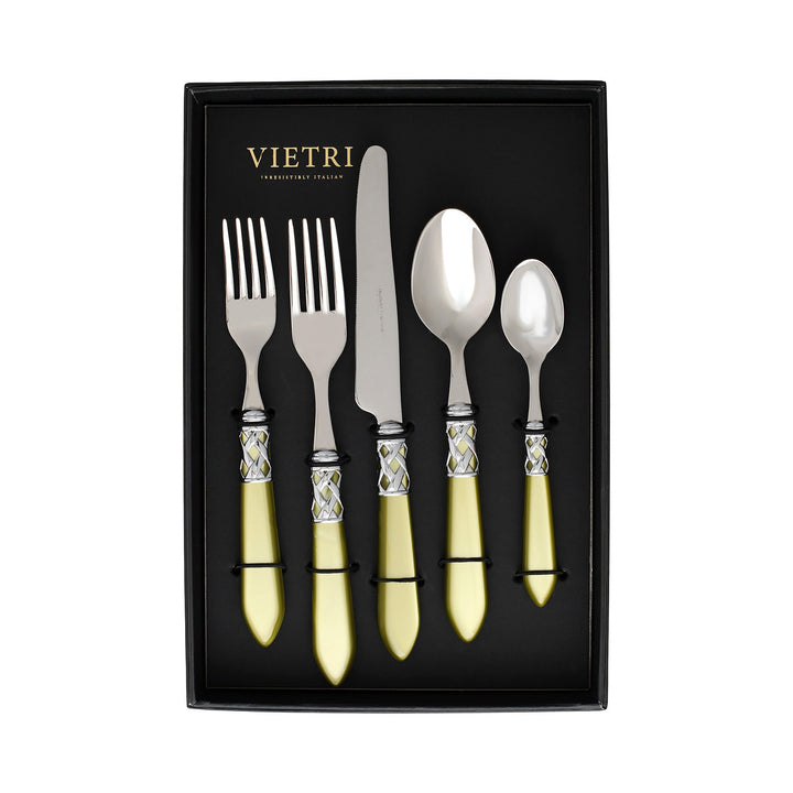 Aladdin Chartreuse Five-Piece Place Setting