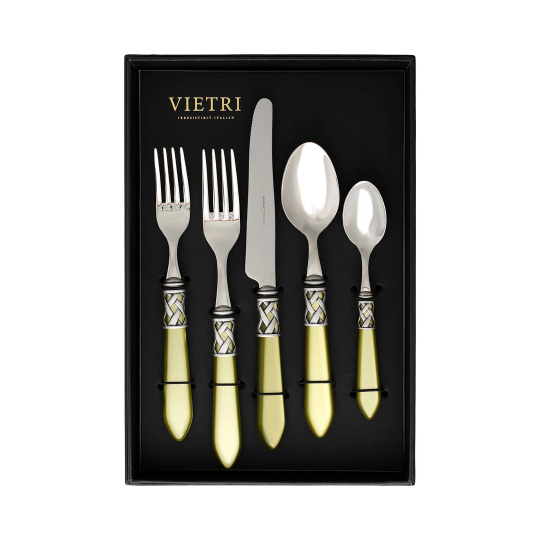 Aladdin Chartreuse Five-Piece Place Setting