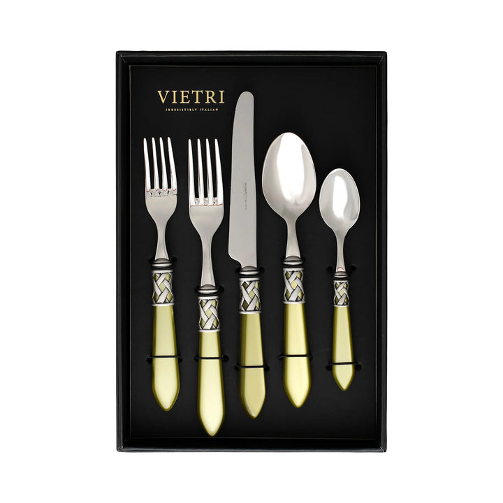 Aladdin Chartreuse Five-Piece Place Setting