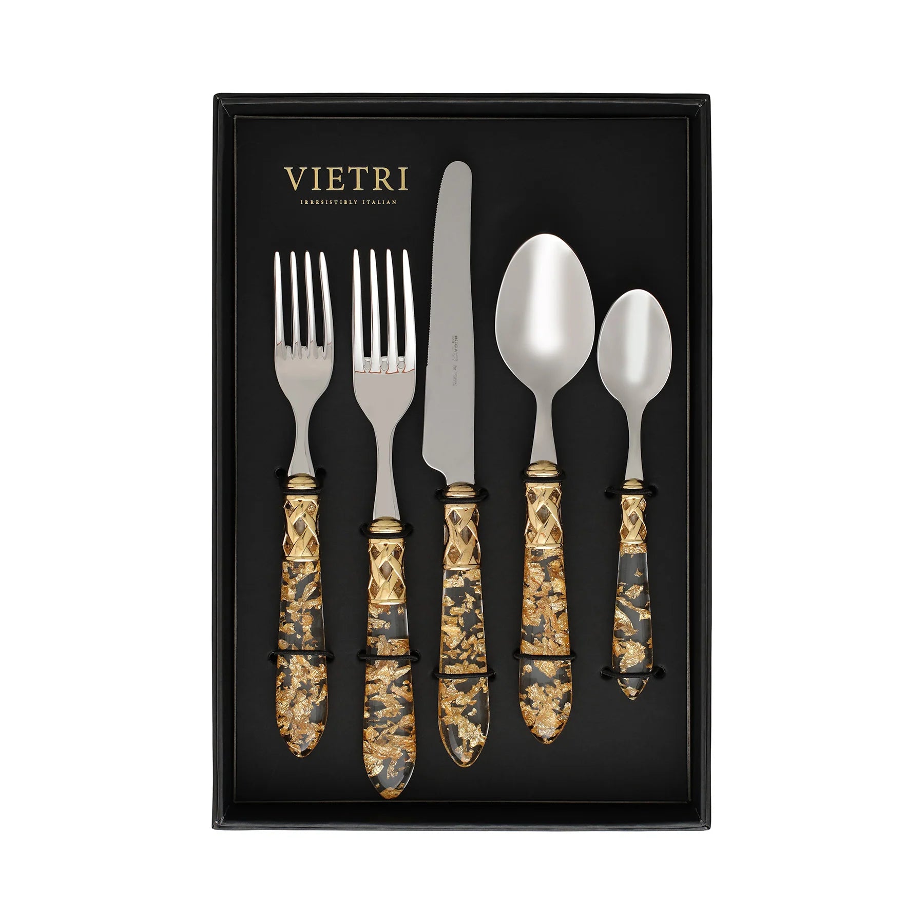 Aladdin Brilliant Gold Fleck Five-Piece Place Setting