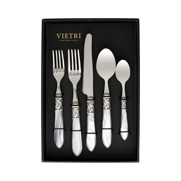 Aladdin Light Gray Five-Piece Place Setting