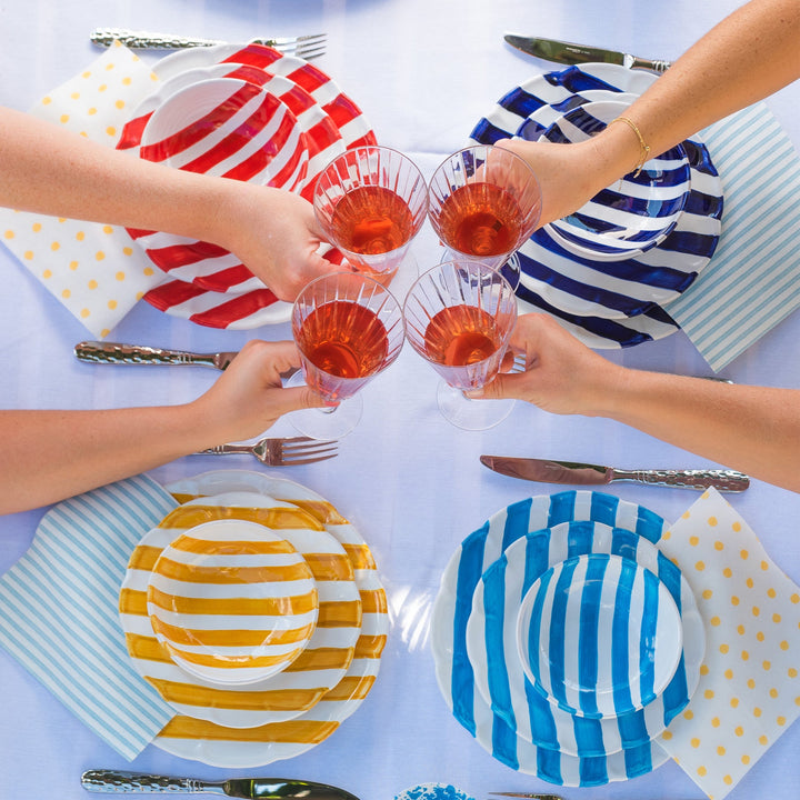 Amalfitana Red Stripe Dinner Plate