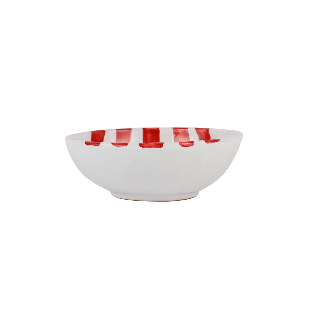 Amalfitana Red Stripe Cereal Bowl