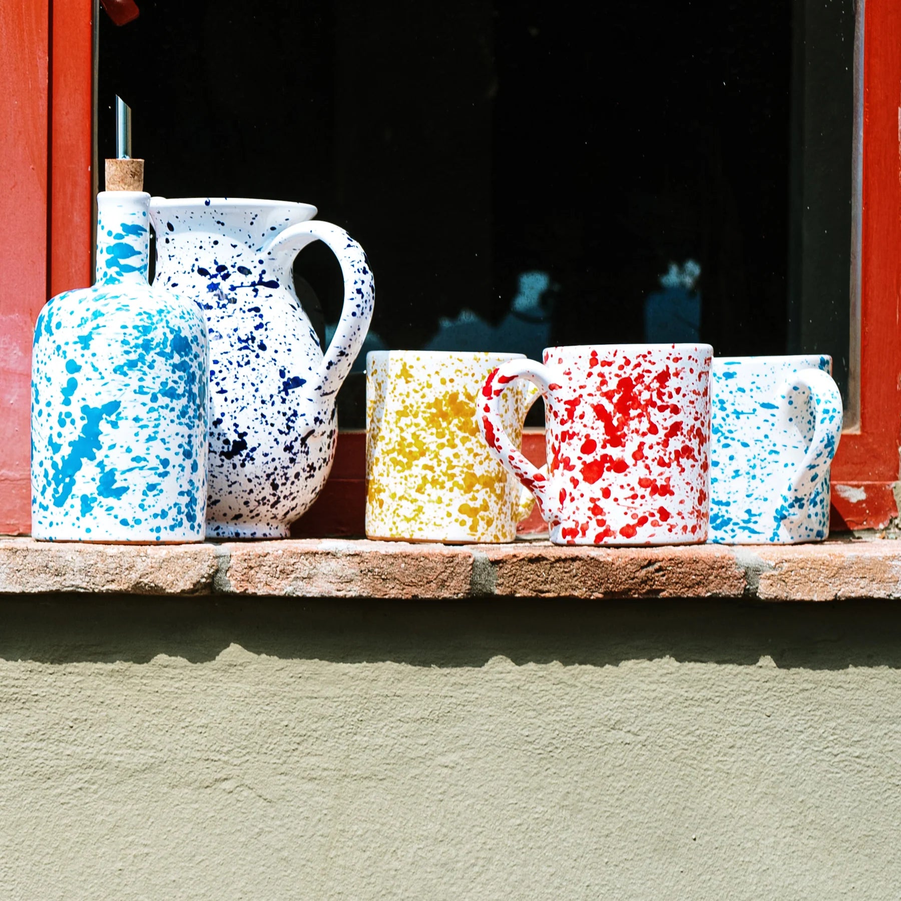 Amalfitana Aqua Splatter Mug