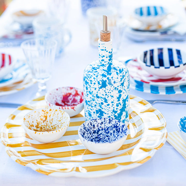 Amalfitana Cobalt Splatter Dipping Bowl