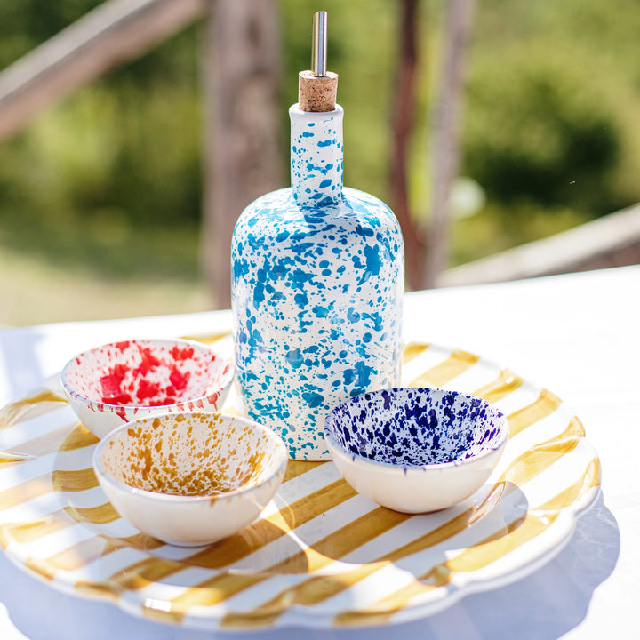 Amalfitana Cobalt Splatter Dipping Bowl