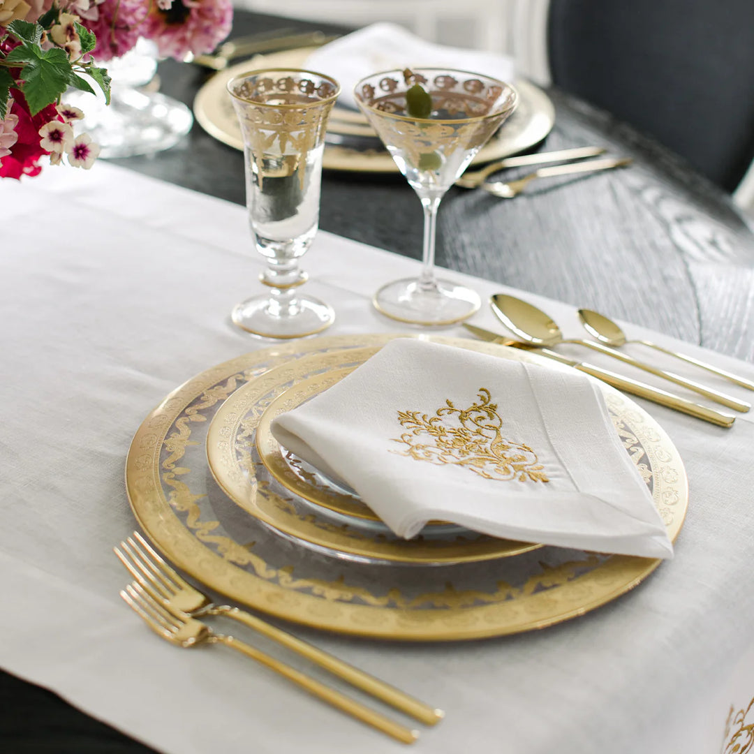 Vetro Gold Martini Glass