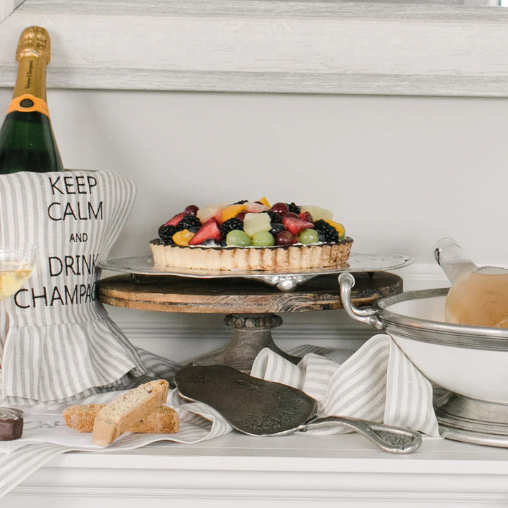 Vintage Pewter Cake Plate
