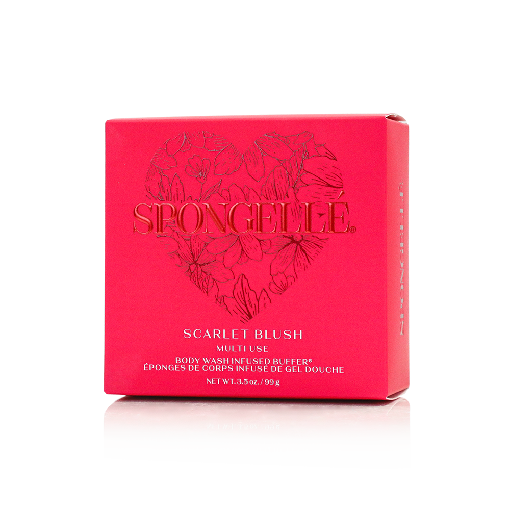 Spongellé Scarlet Blush | Heart Buffer