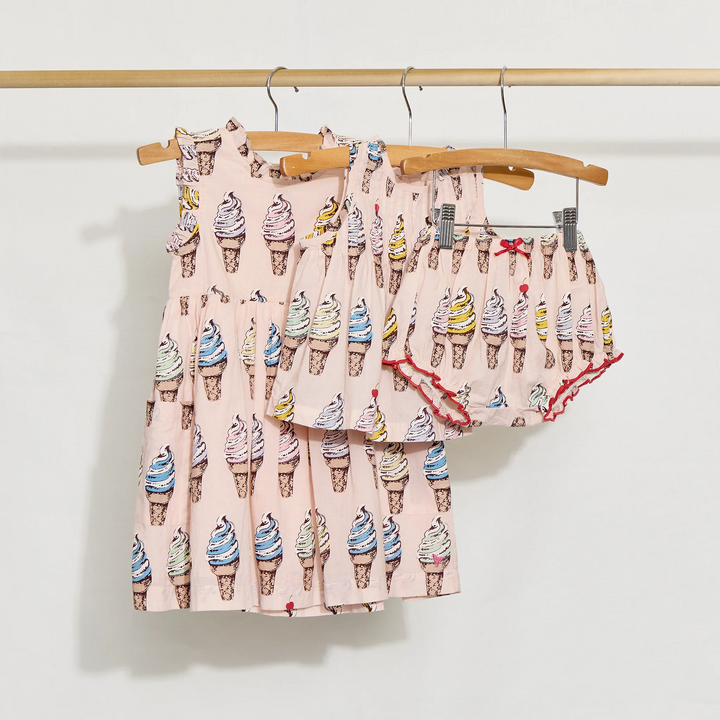 Baby Girls Jaipur 2-PC Set - Pink Soft Serve