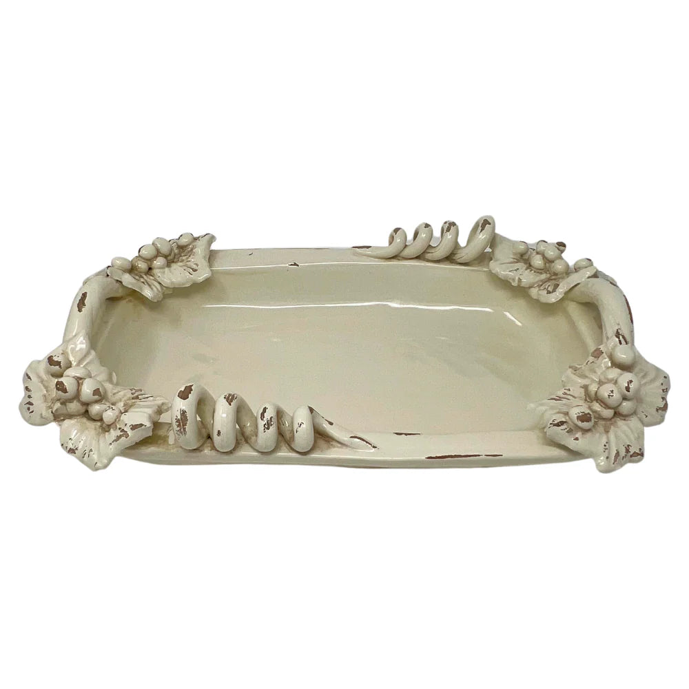 Antico Toscana Small Rectangular Dish - Cream