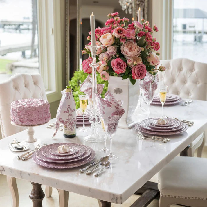 Finezza Rosa Pink Charger