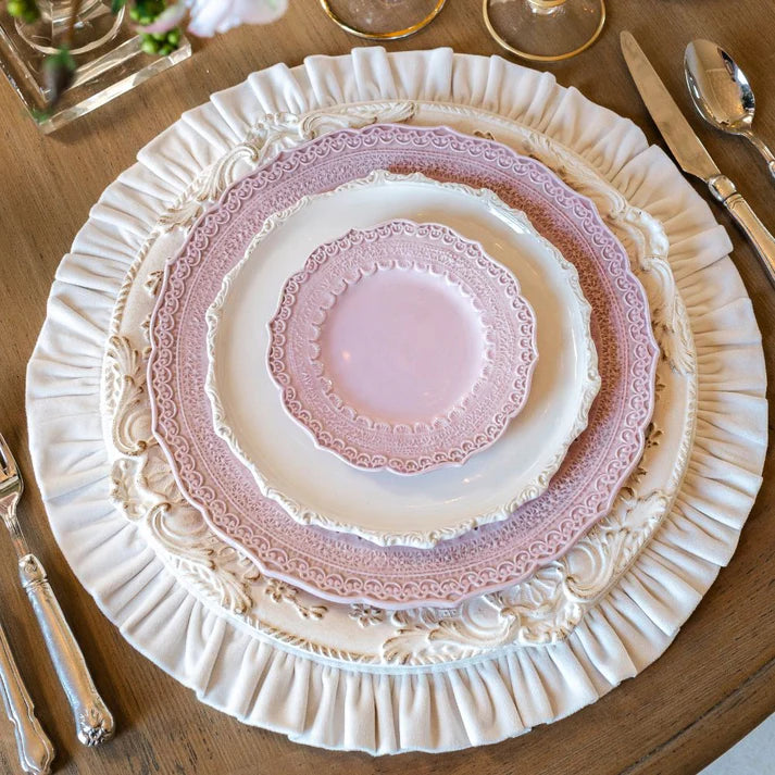 Finezza Rosa Pink Bread/Canape Plate